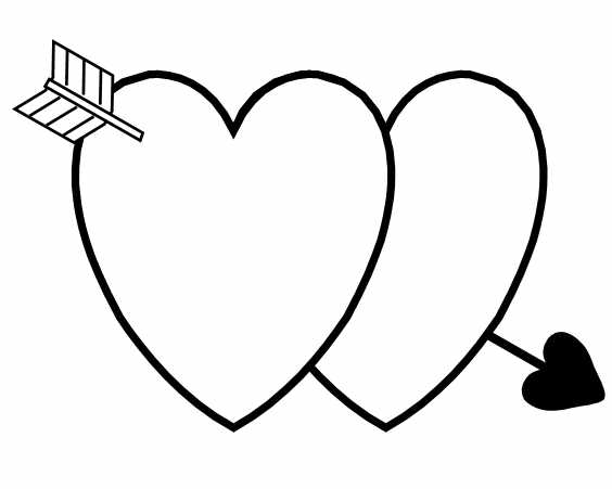 564x451 Valentine Heart Coloring Pages