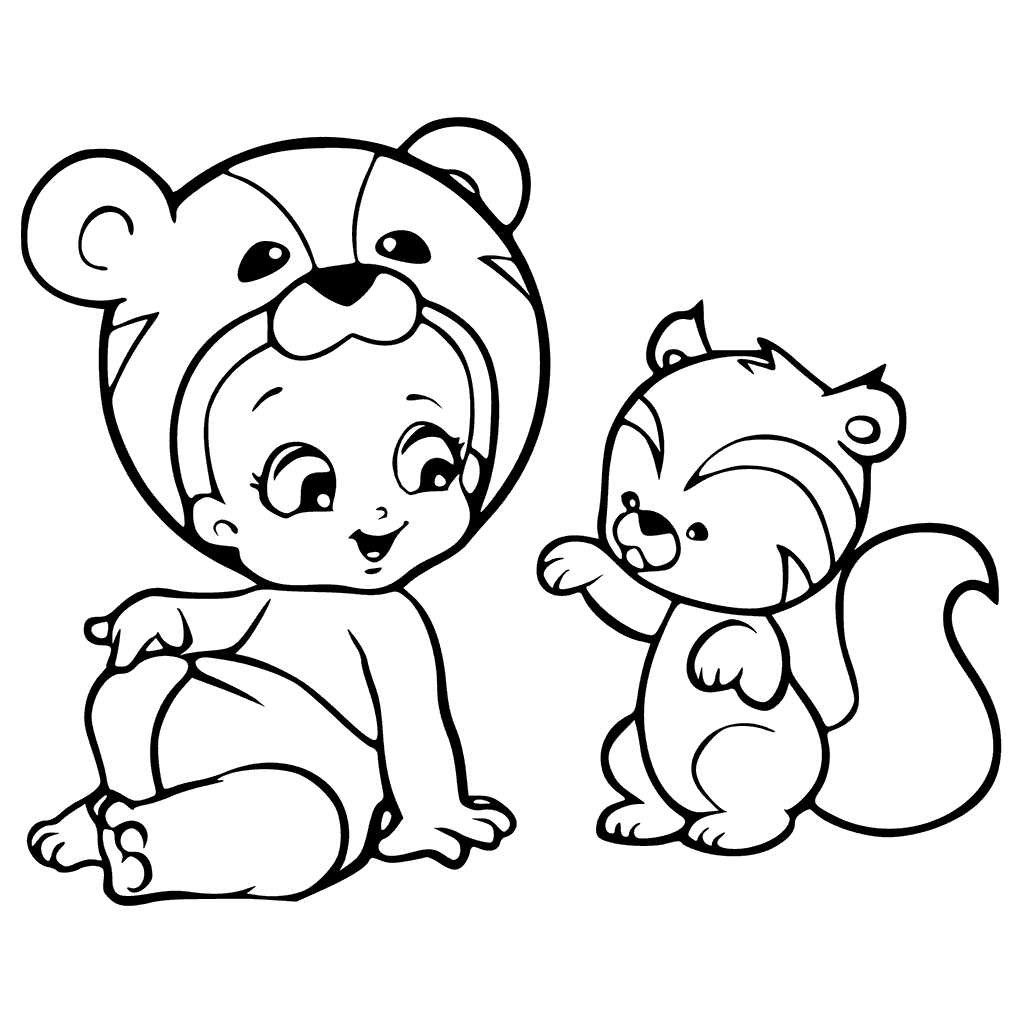 1024x1024 Twozies Coloring Page Woolbur And Woolsin