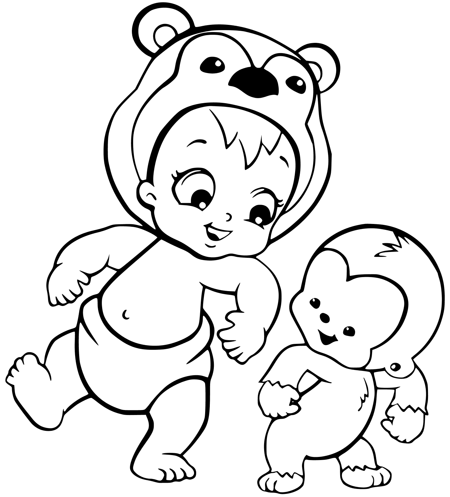 1450x1600 Twozies Colouring Pages