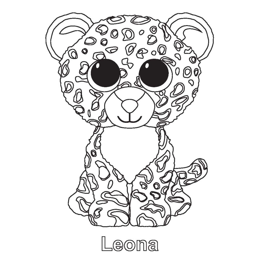 1027x1080 Printable Ty Beanie Boo Coloring Pages For Preschoolers