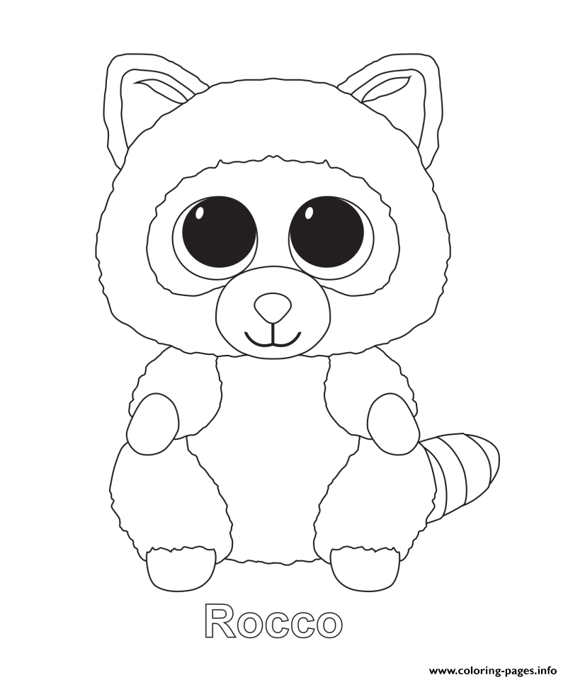 802x960 Free Printable Beanie Boo Coloring Pages