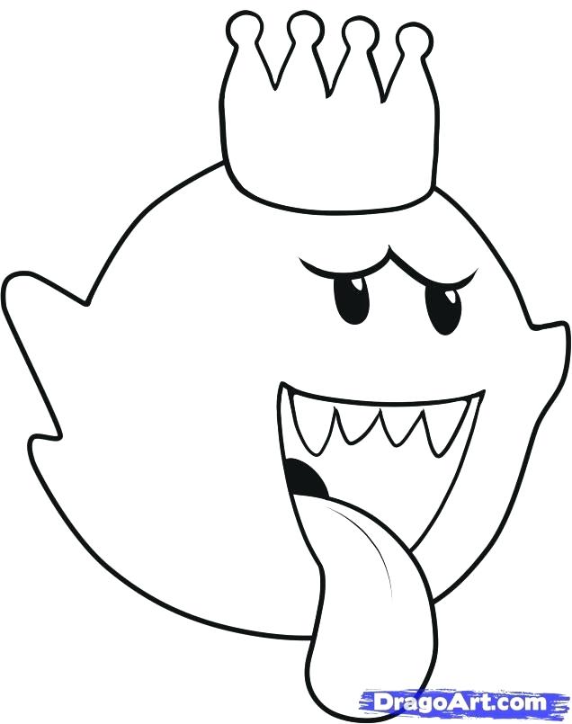 636x805 King Boo Coloring Pages