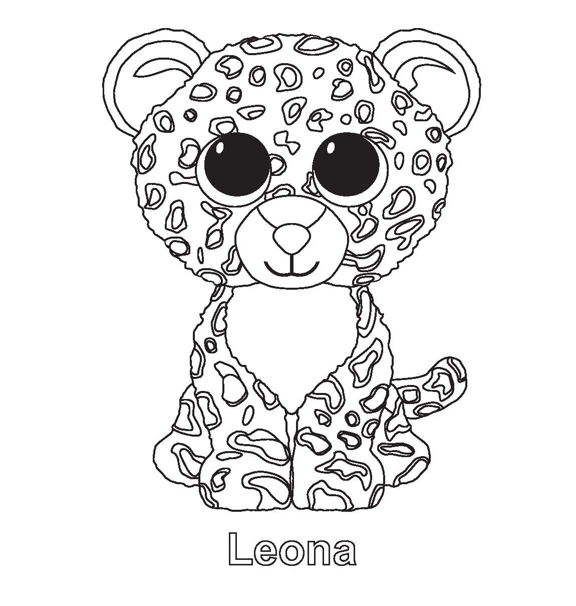 1150x1209 Ty Beanie Boo Coloring Pages Download And Print For Free Pet