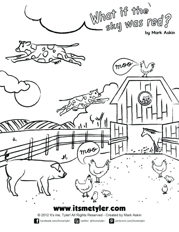 617x800 Click Clack Moo Coloring Pages