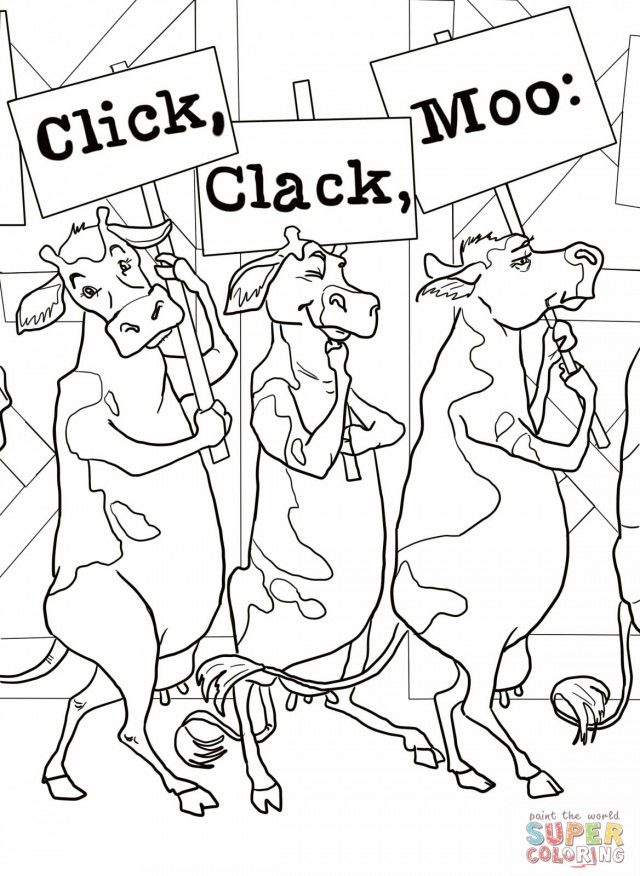 640x876 Click Clack Moo Cows That Type Coloring Online Super Coloring