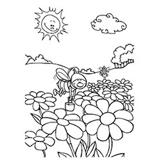 230x230 Types Of Flowers Coloring Pages Printable Nature For Your Little