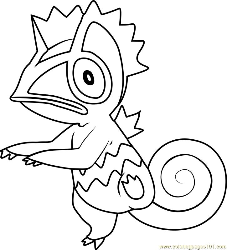 725x800 Kecleon Pokemon Coloring Page