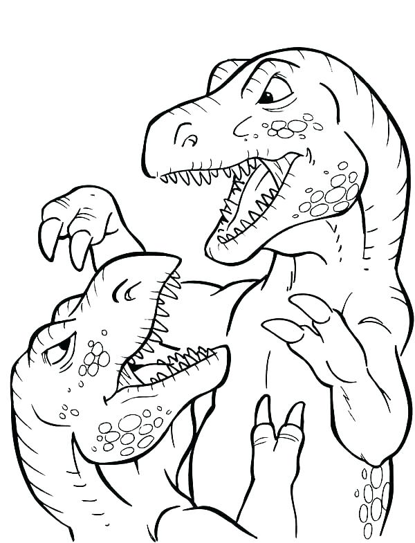 600x785 Trex Coloring Pages Tyrannosaurus Coloring Page Download Dinosaur