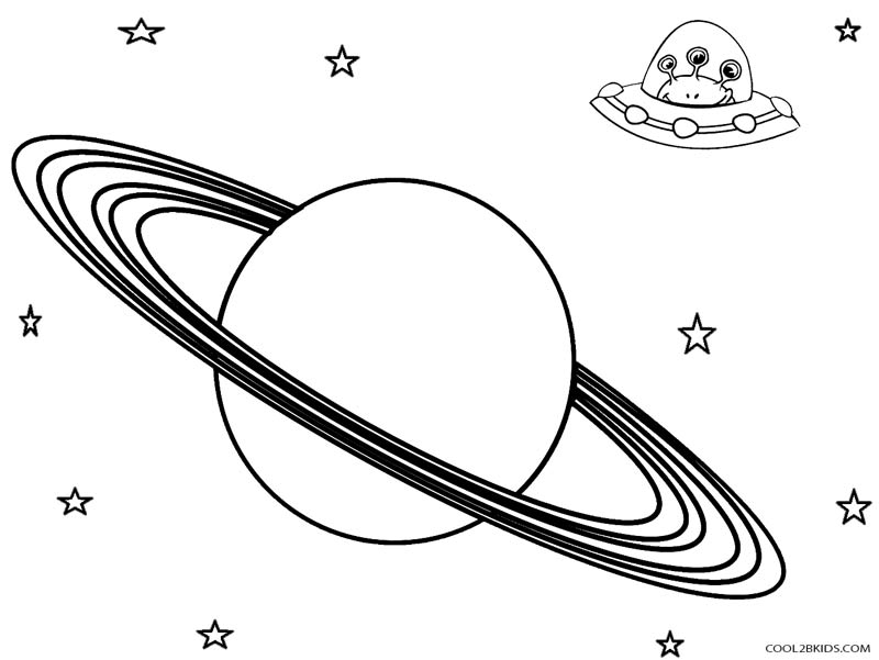 Ufo Coloring Page