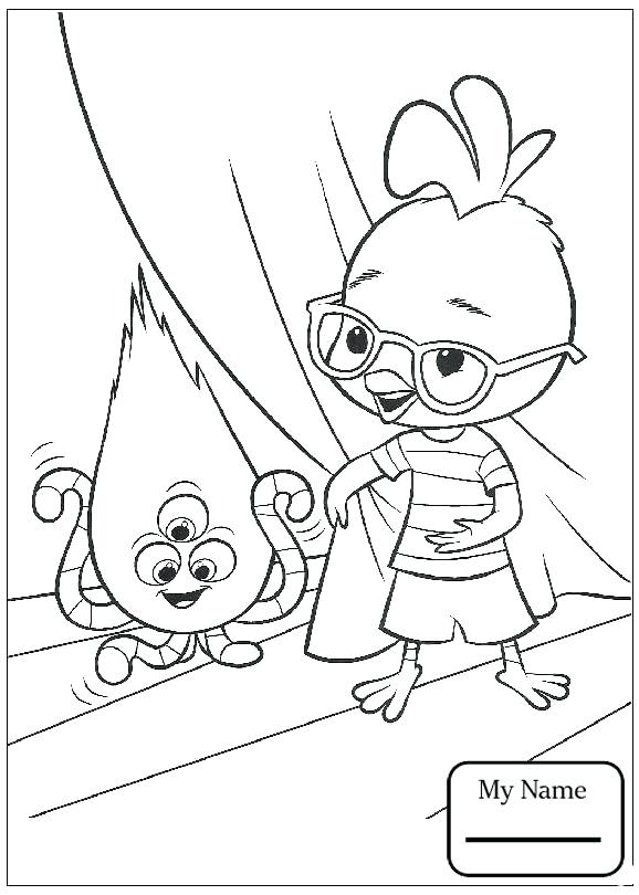 578x810 Ufo Coloring Pages Chicken Little Cartoons Chicken Little Tells