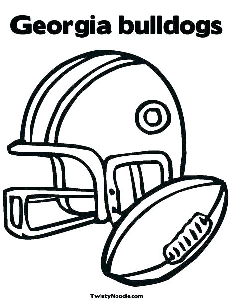 468x605 Georgia Football Coloring Pages