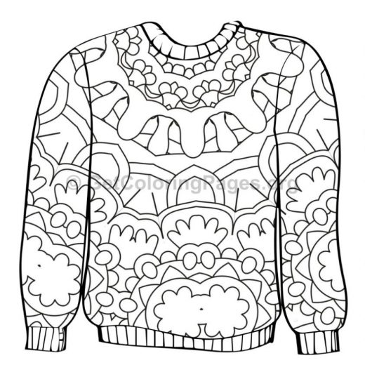 The best free Sweater coloring page images. Download from 65 free ...