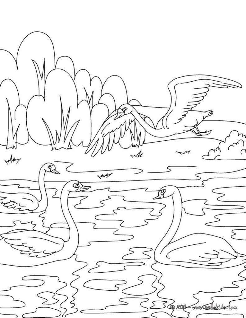 792x1024 The Ugly Duckling Coloring Pages To Print Coloring For Kids