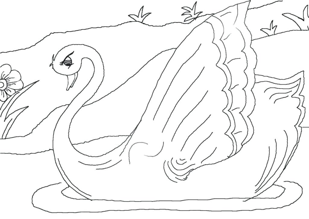 1024x728 The Ugly Duckling Coloring Pages