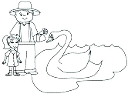 440x330 Ugly Duckling Coloring Pages Baby Duckling Coloring Page The Ugly