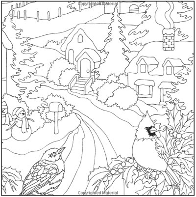 400x401 Christmas Coloring Books To Set The Holiday Mood
