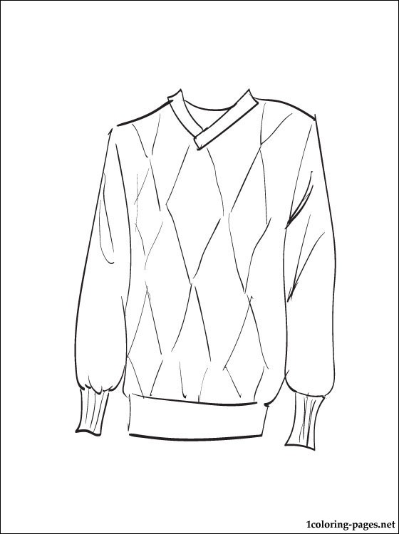 560x750 Best Photos Of Sweater Coloring Page