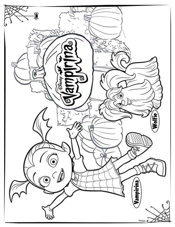 593x768 Coloring Pages Of Vampirina On Kids N Op Kids N Fun
