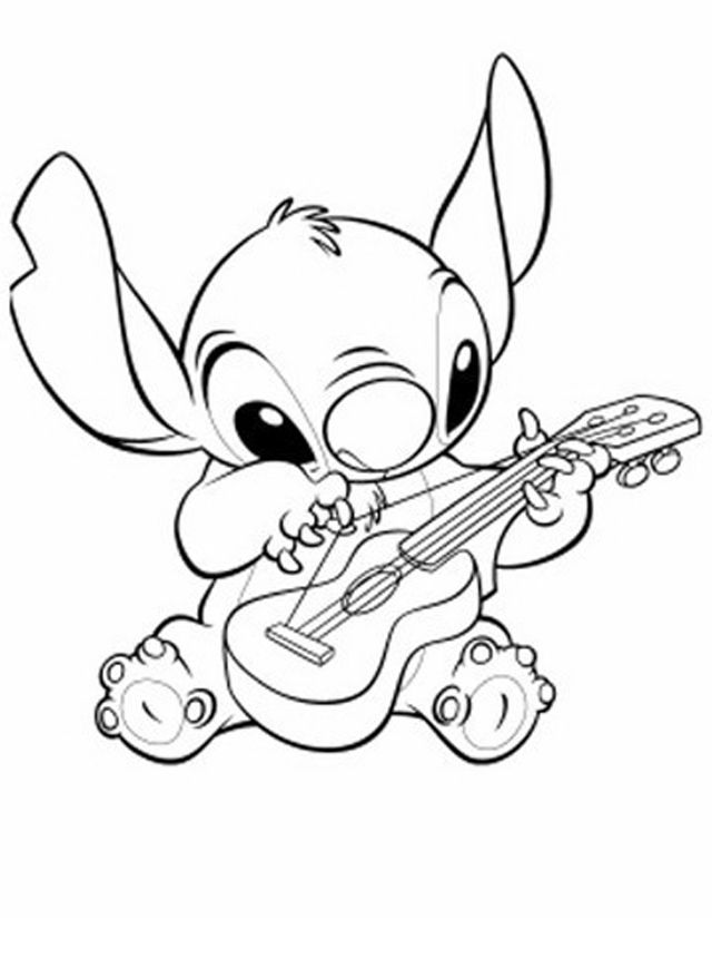 640x860 Lilo And Stitch Coloring Page Designembroidery Ideas