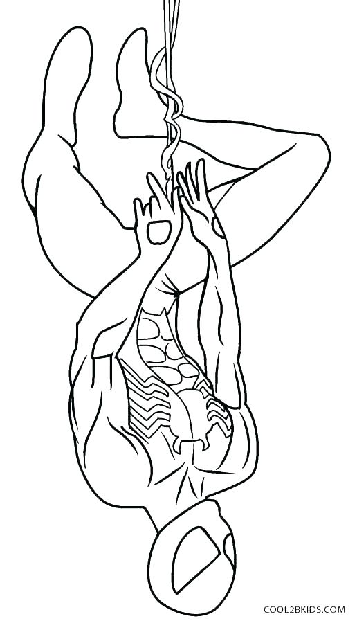 516x897 Spider Man Coloring Pages