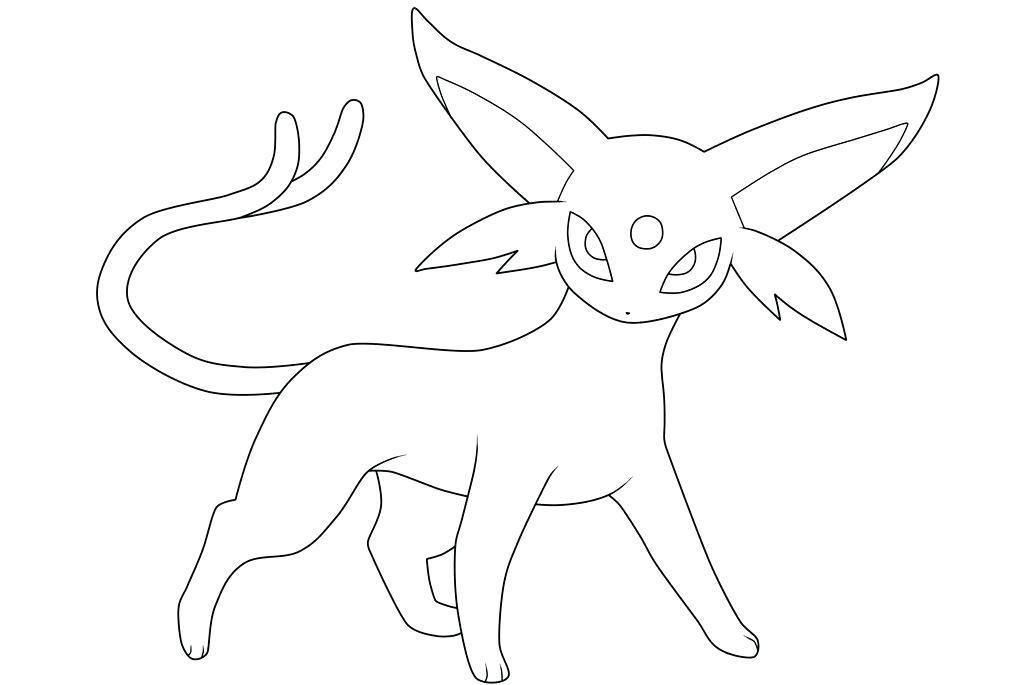 1024x685 Espeon Coloring Pages Umbreon And Espeon Coloring Pages Unique