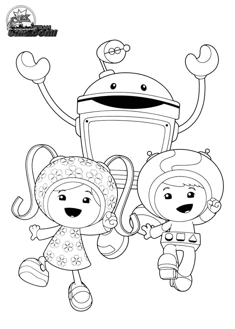 800x1120 Umizoomi Coloring Pages Printable Nick Jr Printables Team All Ages
