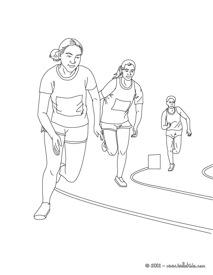 821x1061 This Beautiful Race Athletics Coloring Page From Athletics
