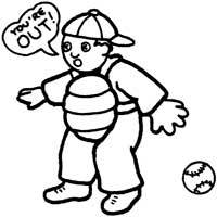 200x200 Umpire Calls It Coloring Pages Surfnetkids