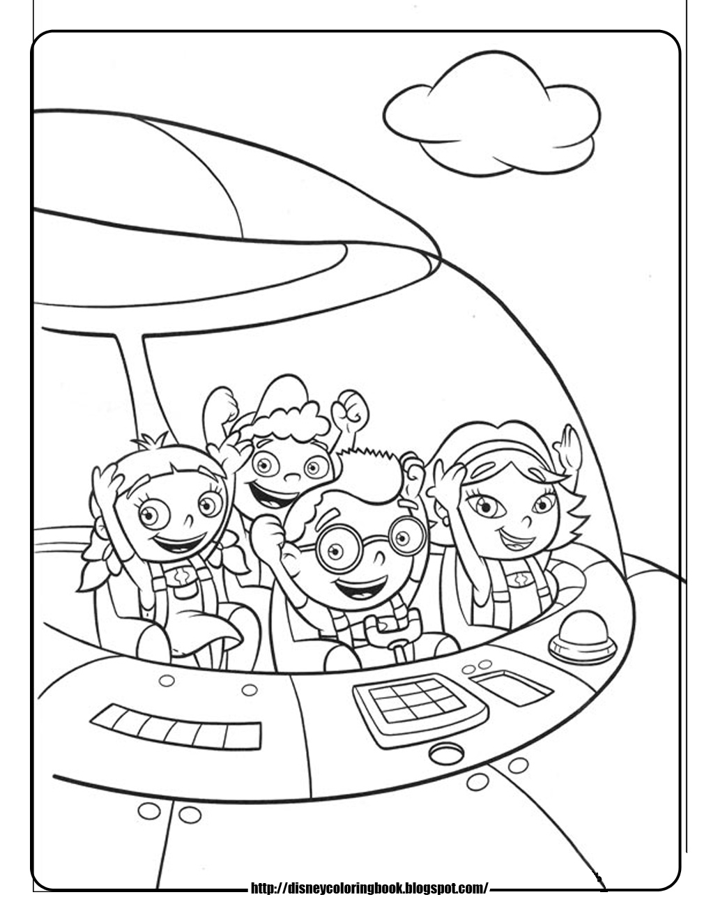 1020x1320 Competitive Little Einsteins Coloring Pages Co
