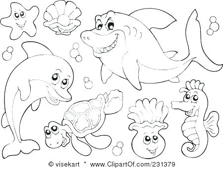 450x340 Valuable Sea Life Coloring Pages Online Page