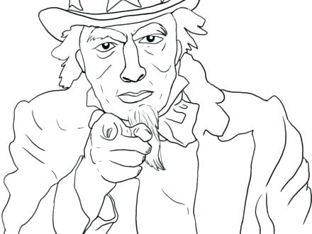 440x330 Coloring Uncle Sam Coloring Page