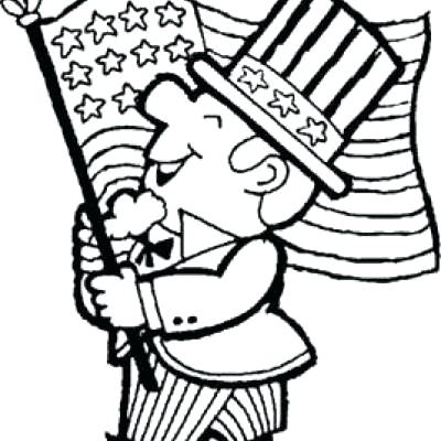 400x400 Uncle Sam Coloring Page