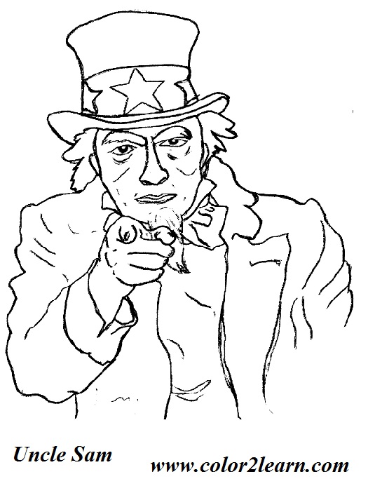 525x683 Uncle Sam Printable Coloring P