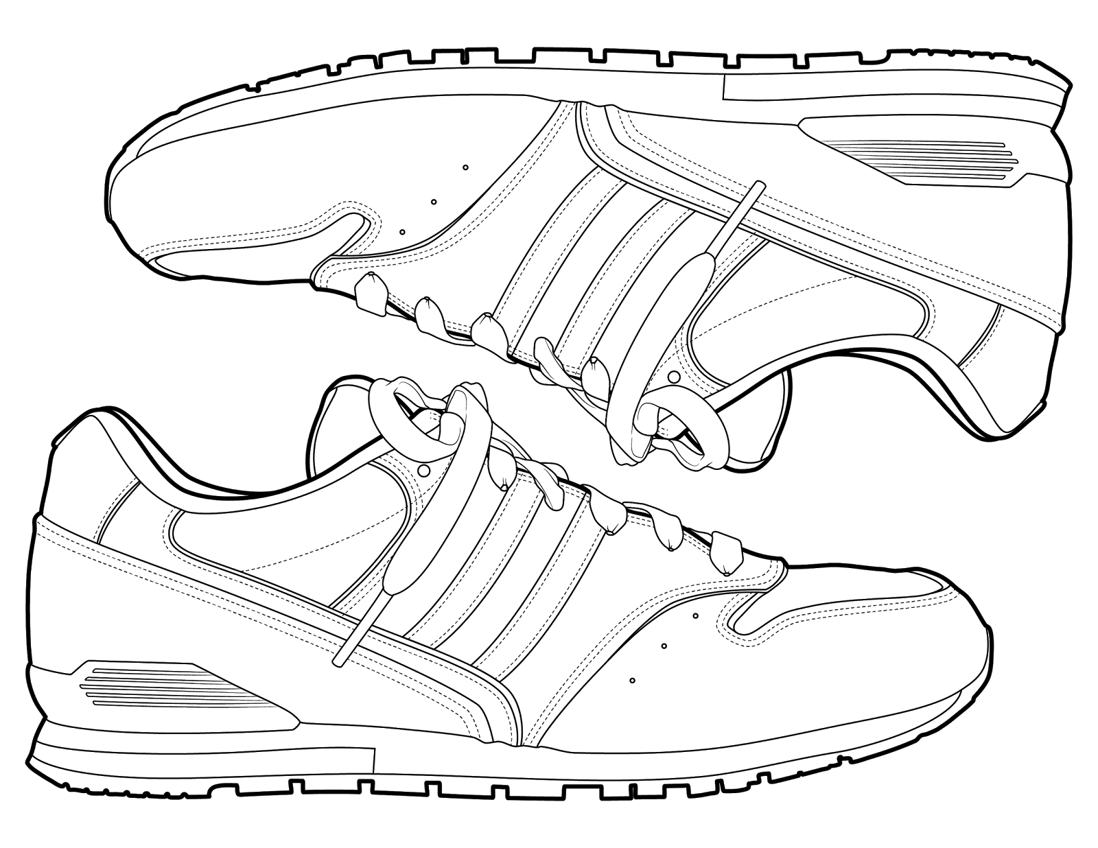 1600x1236 Fresh Coloring Pages Running Shoes