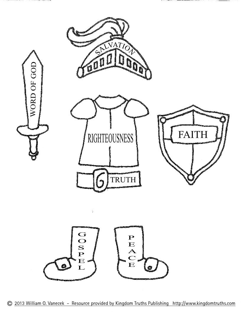 816x1056 Armor Of God Coloring Pages Pictures Imagixs