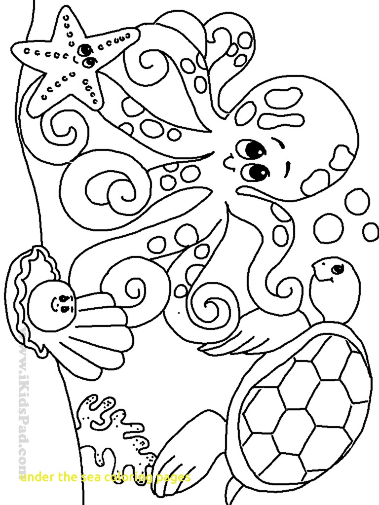 768x1024 Under The Sea Coloring Pages With Ocean Coloring Page Ocean