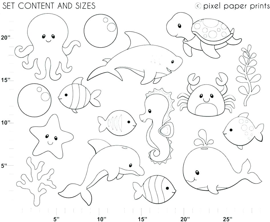 945x779 Marine Coloring Pages
