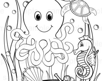 340x270 Under The Sea Coloring Pages Pdf Under The Sea Coloring Pages