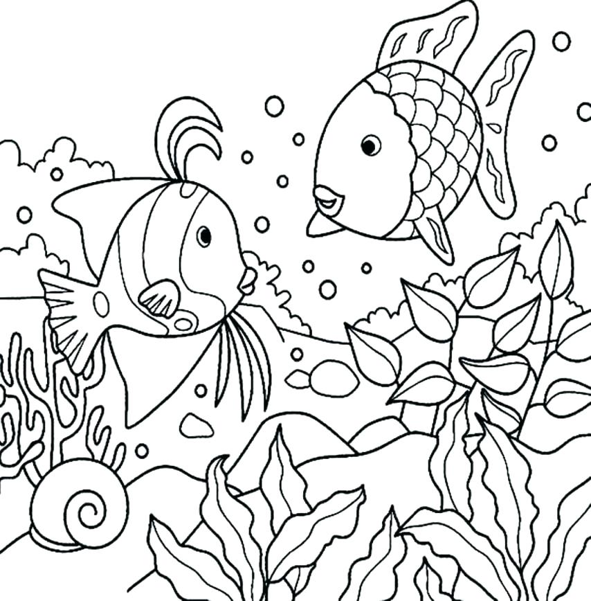 854x868 Under The Ocean Coloring Pages