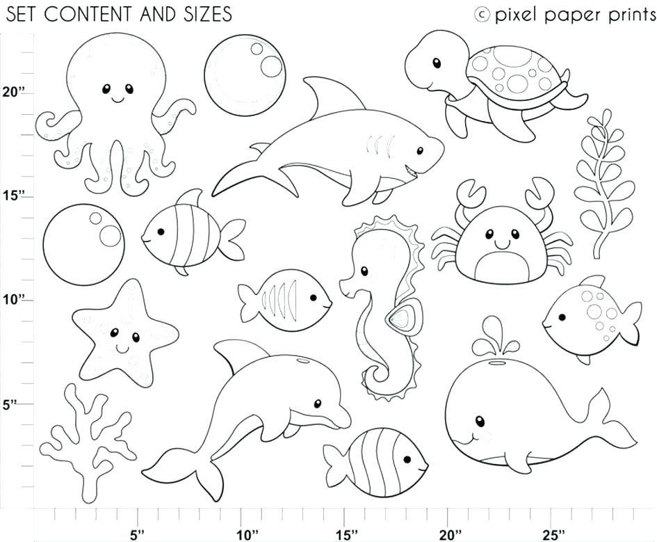 945x779 Sea Animal Coloring Pages Lovely Ocean Animal Coloring Pages