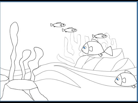 480x360 Underwater Coloring Games