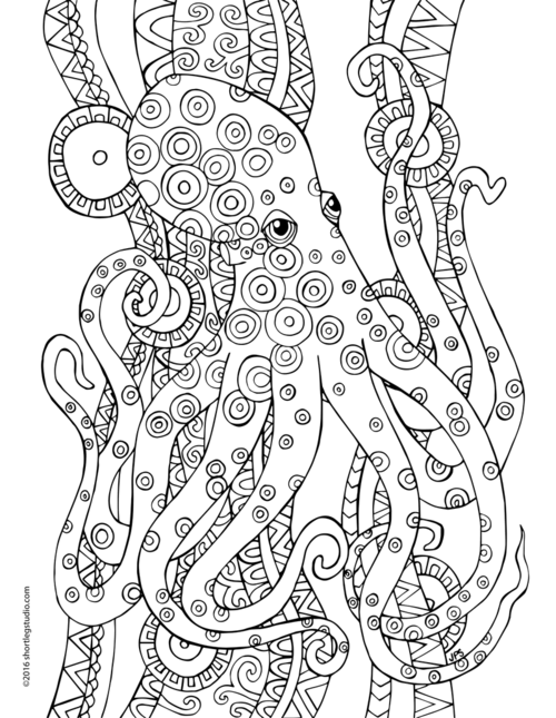 500x645 Underwater Coloring Pages