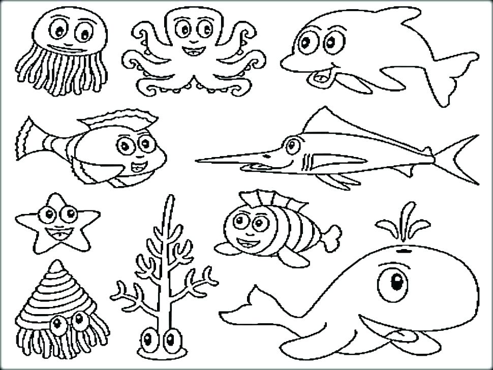 970x728 Coloring Pages Online Mandala Underwater Page Ocean Free Sea