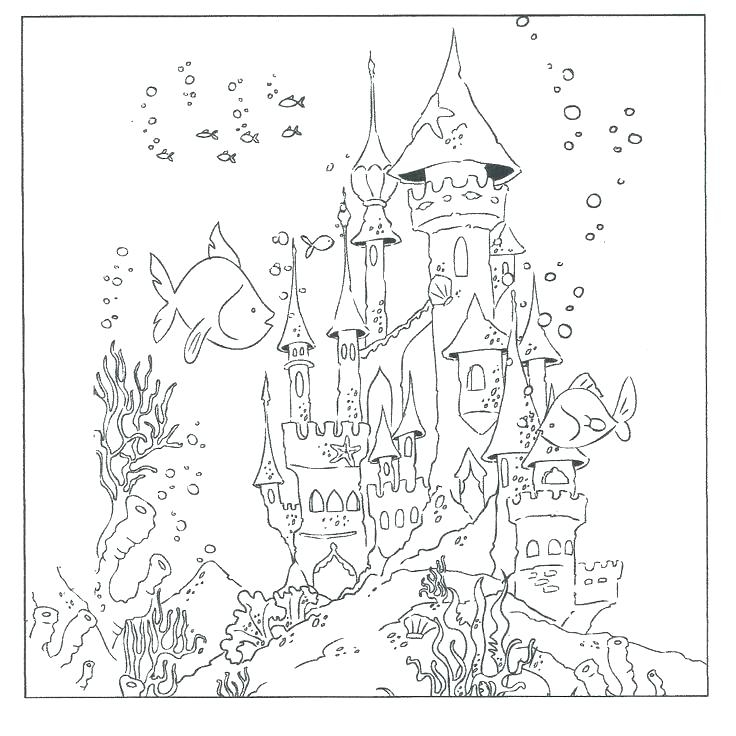 736x736 Coloring Pages Underwater Underwater Coloring Page Ocean Scene