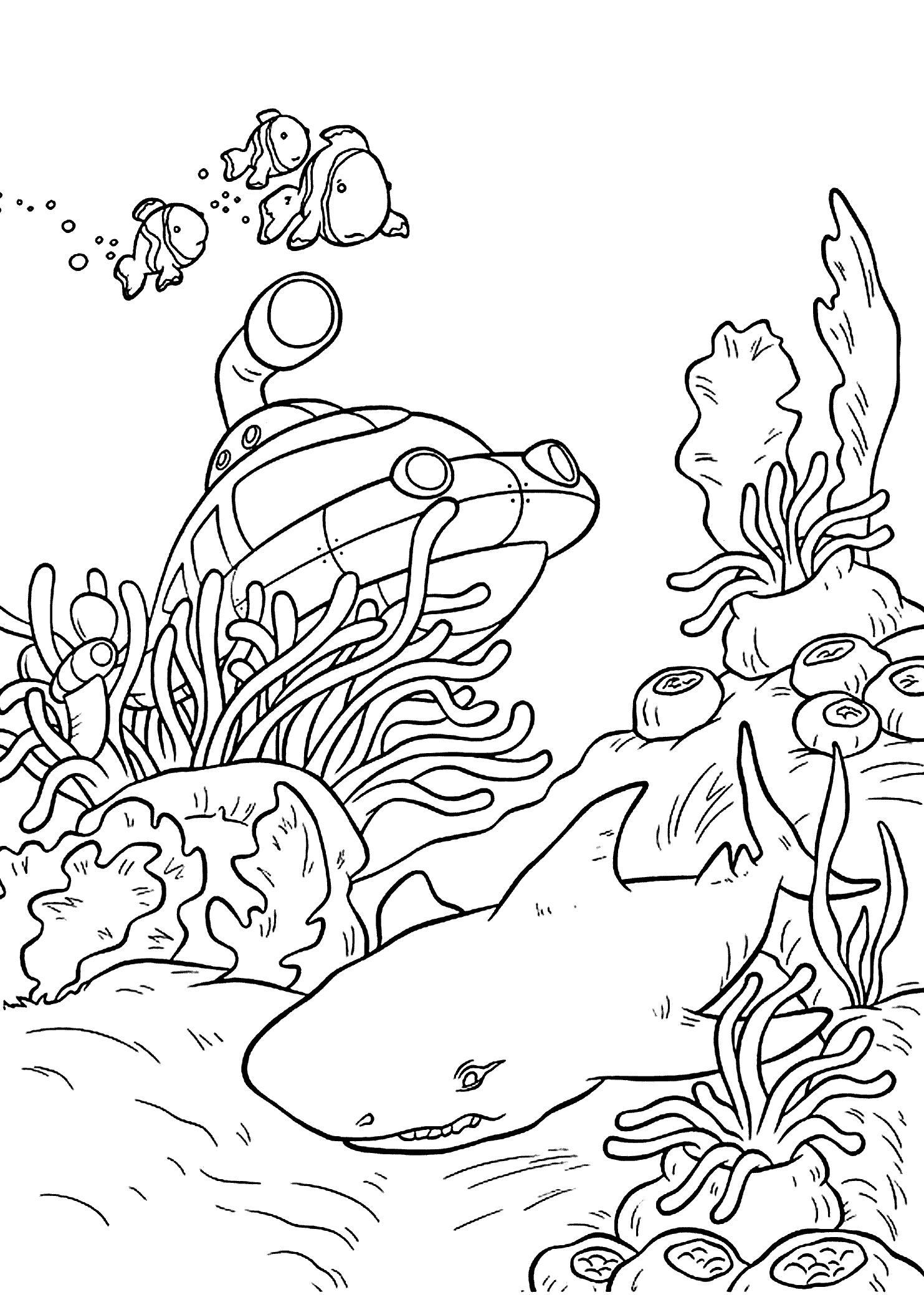1483x2079 Incredible Coloring Pages Underwater Sheet Pics Of For Adults