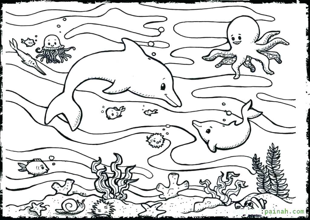 1024x728 Printable Ocean Scene Coloring Pages