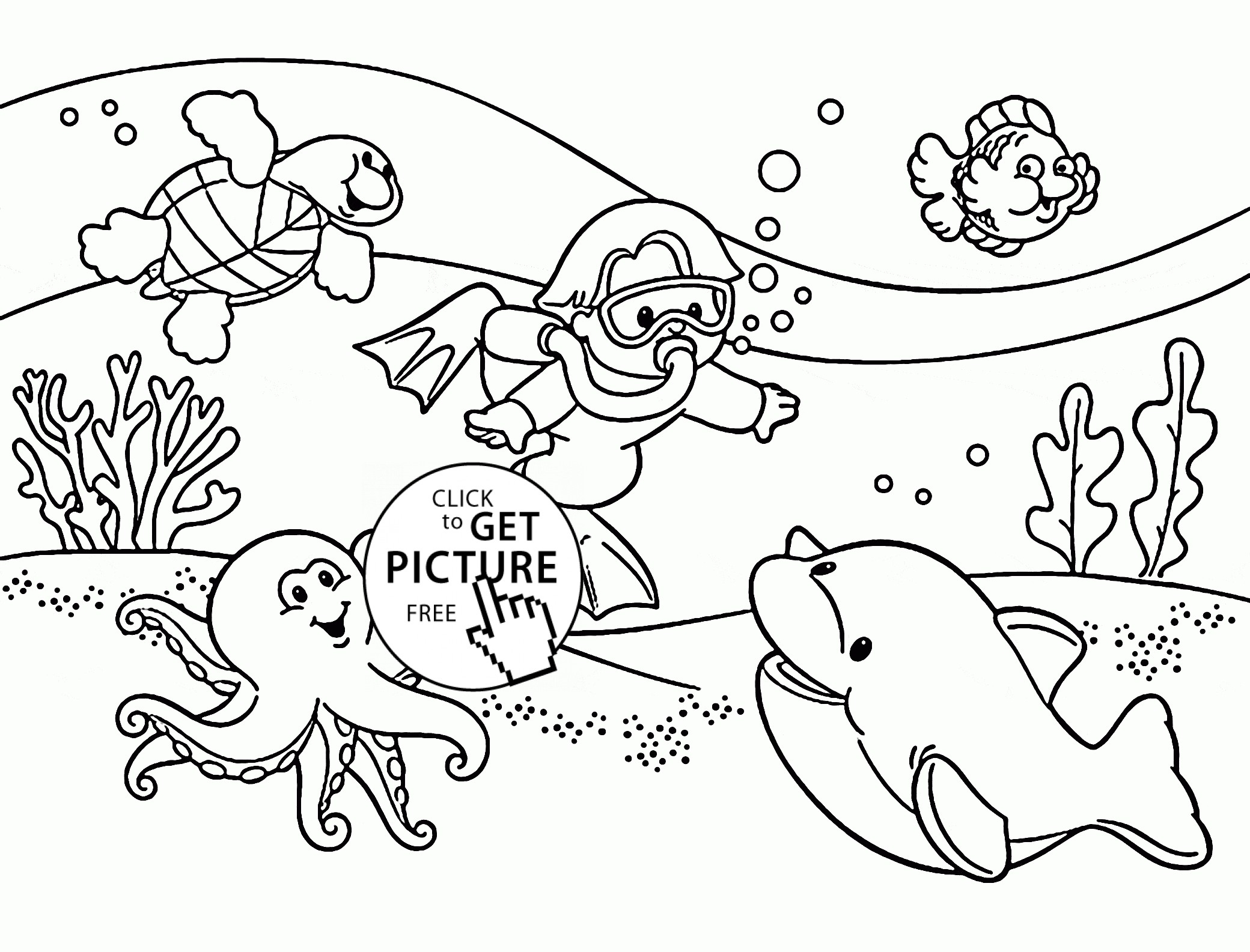 2080x1585 Underwater Coloring Pages