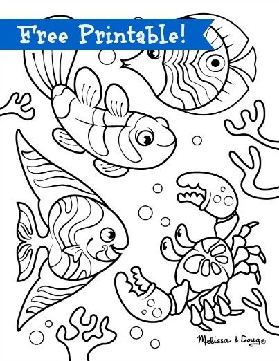 403x522 Underwater Scene Printable Outlines Underwater