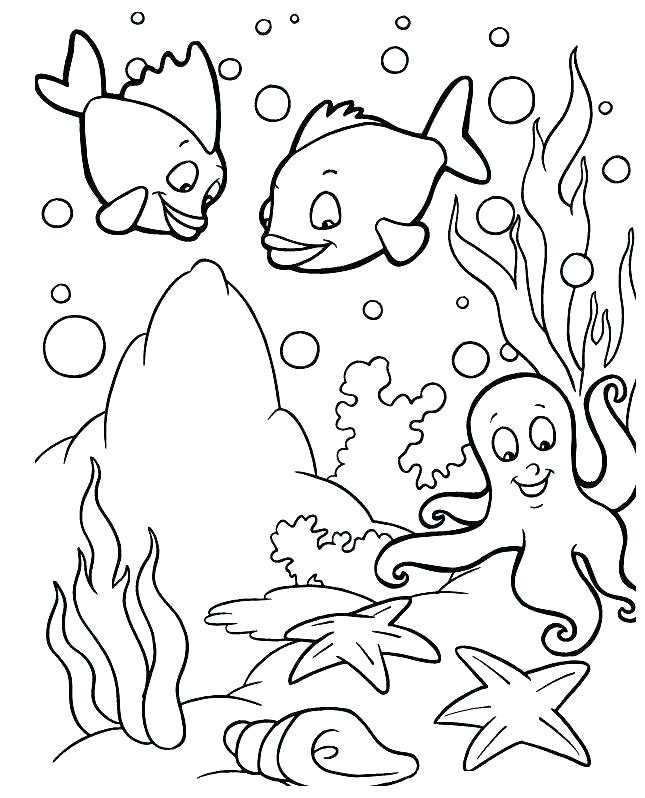 645x798 Sea Animals Coloring Pages Underwater Animals Coloring Pages
