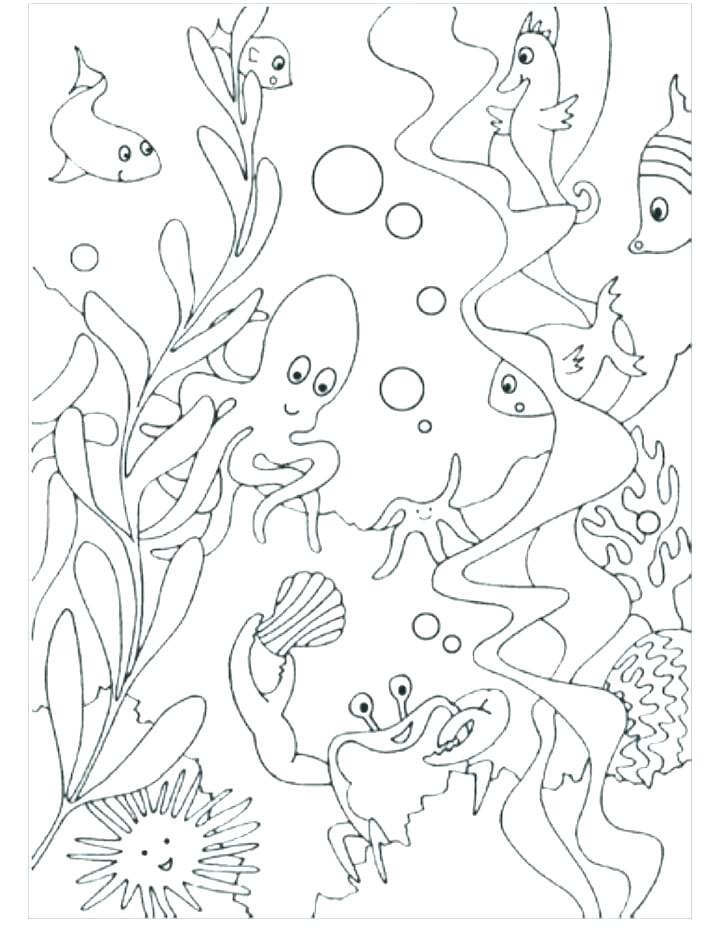 720x937 Underwater Coloring Pages Ocean Scenes Coloring Pages Ocean Scene